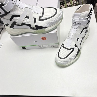 APL Super Future Men s Mid Top Sneaker Hook & Loop White/Black New