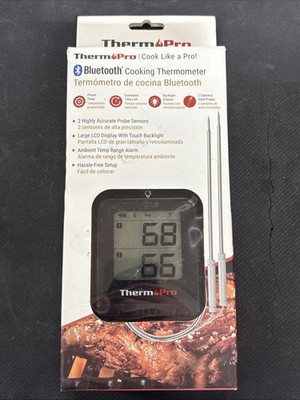ThermoPro 500ft Range Bluetooth Meat Thermometer Grill Dual Probe TP920W