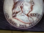 1958 D Franklin Half Dollar