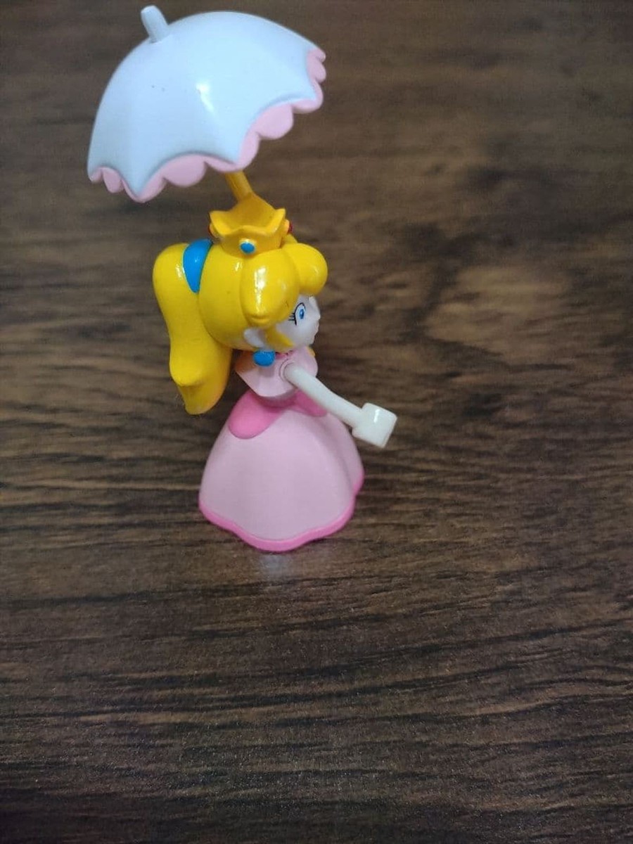 Super Mario Sunshine Princess Peach Figure with Umbrella