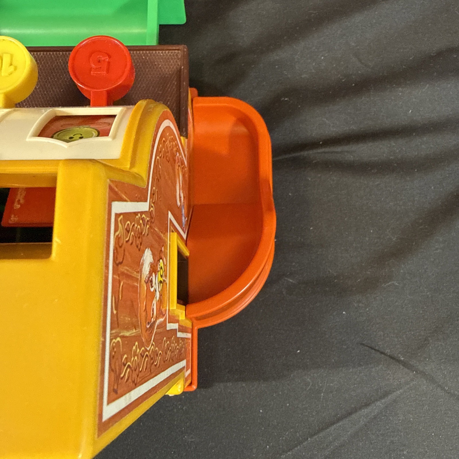 как выглядит Vintage 1974 Original Fisher Price Cash Register Working Bell Buttons 6 Coins фото