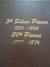 Three cent Silver Pieces, 1851 to 1862/1, VF to AU, 14 coins