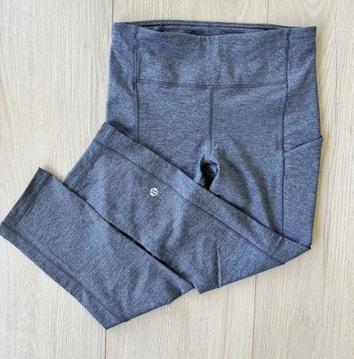 Lululemon Align Crop Heather Gray  Size 4 New Athletic