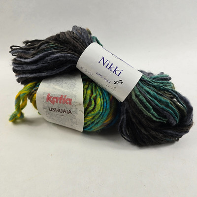 Mixed Lot Cascade Nikki, Katia Ushuaia Super Bulky Wool Acrylic 110, 93 Yd
