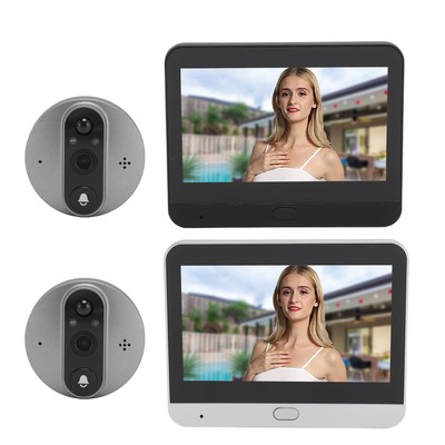 Digital Door Viewer Two Way Talk 1080P HD Wireless Video Peephole Doorbell Ca CB