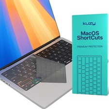 Kuzy MacOS Shortcut for MacBook Pro 14 inch Keyboard Cover M4 16" 2025 2024 2023