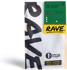 Rave Coffee - The Italian Job Blend Nº 2,Filter Grind Roasted Ground Coffee 250g 47.96 per kilo