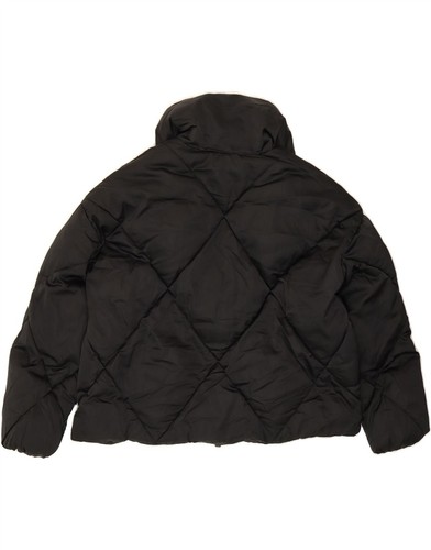 MASSIMO DUTTI Womens Oversized Padded Jacket UK 16 Large Black Polyester CN01 - Picture 2 of 4