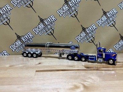 Dcp 1/64 Peterbilt 389 Day Cab Walker Milk Tanker Trailer Semi