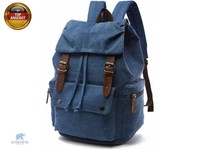 Leinwand Rucksack Jahrgang FüR Laptop Tagesrucksack Wandern Reisen GroßE K