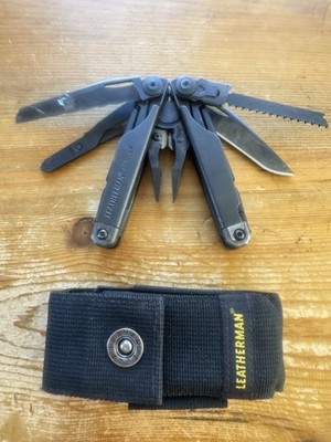 Leatherman Surge Multitool Black W/ Black Leather Sheath