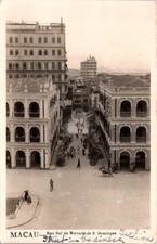 Rua do Mercado de San Domingos Macau China RPPC Photo Postcard COPY