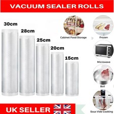 20x Food Vacuum Sealer Bags Textured Storage Seal Dry Wet Pack Food Saver Pouch