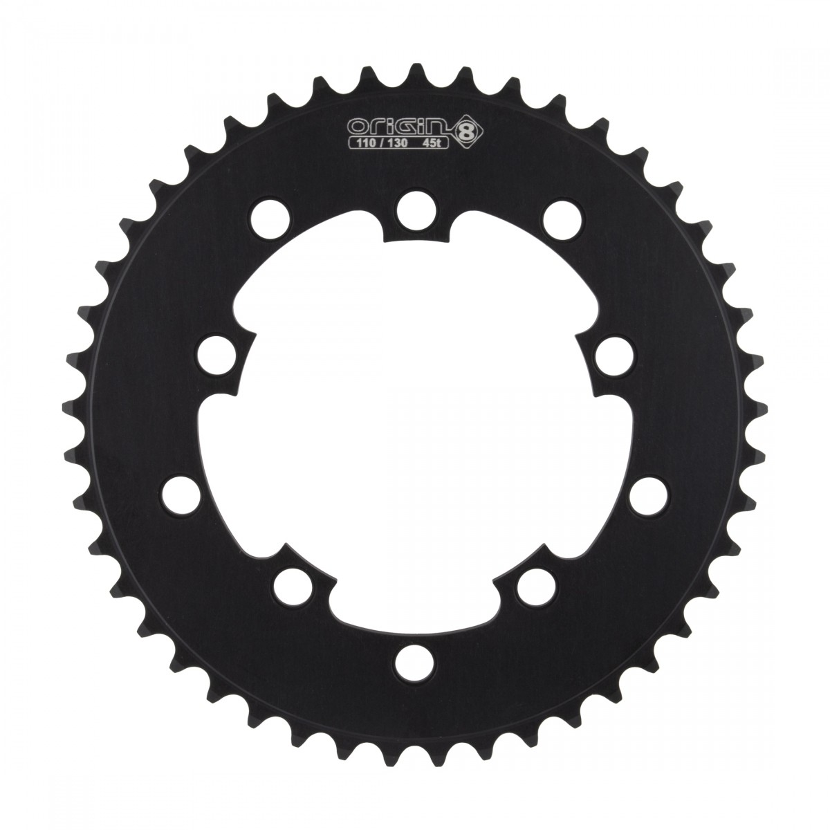 Обработанное чпу алюминиевое односкоростное кольцо цепи Origin8 45T 110130 мм BCD 7390₽
