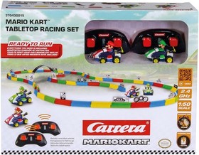 Carrera RC Mario Kart Tabletop Racing Set - With Mario & Luigi 1:43 Scale - Up T