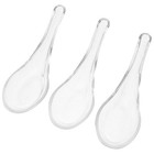 3 Pcs Bird's Nest Spoon Set Dessert Server Glass Chinese Tableware