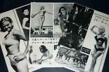 ANNETTE FUNICELLO SUSAN HART Pajama Party 1965 JPN Clipping 3-SHEETS #blf/y