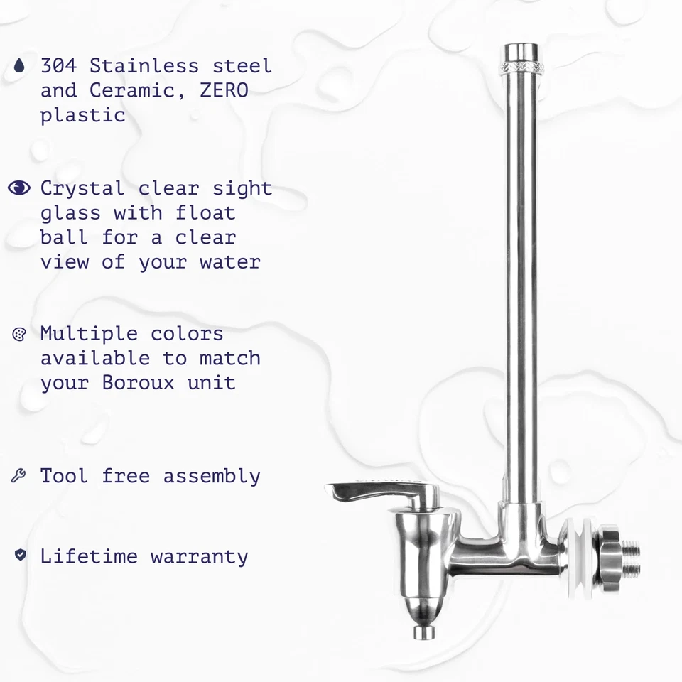 Mirilla de acero inoxidable Boroux para filtros de agua Boroux - Imagen 2 de 4