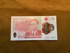 AA80 Prefix Bank Of England £50 Note In Uncirculated Mint Condition