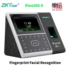 US ZKTeco iFace302-S Time Fingerprint Facial Recognition Access Control Terminal