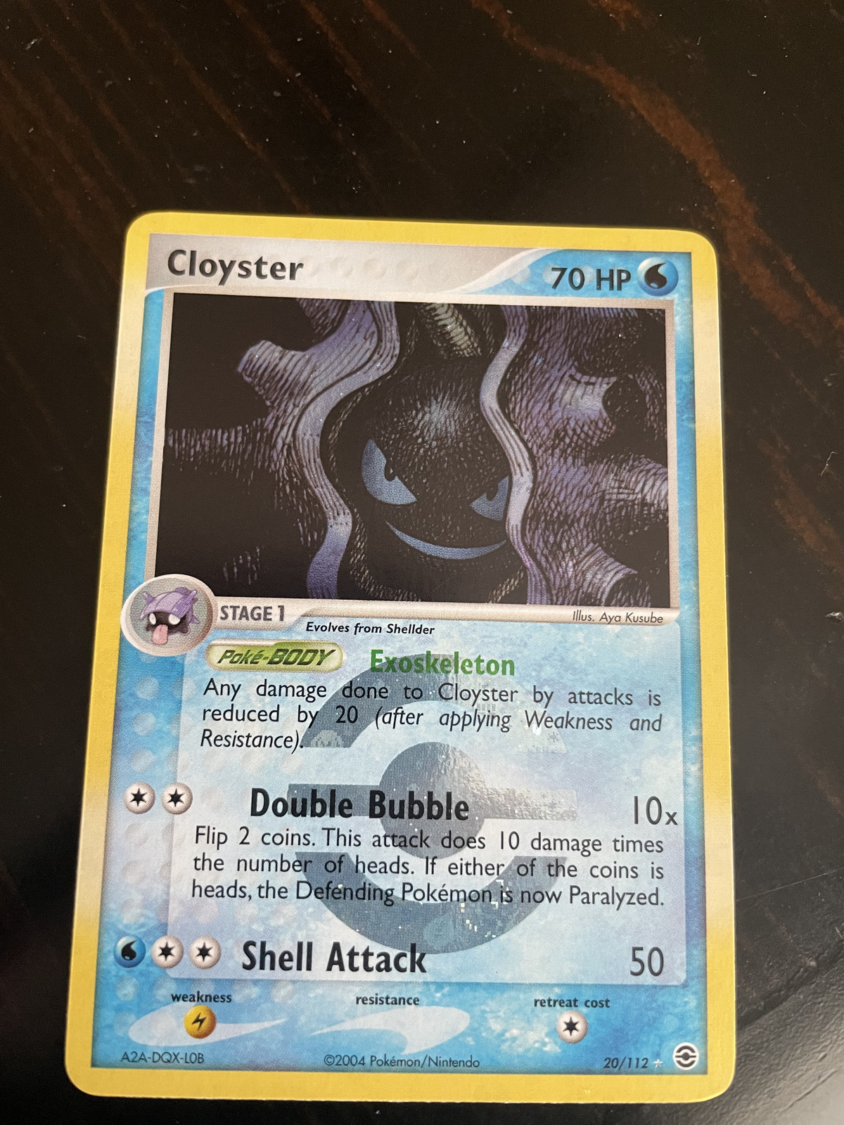 Pokemon FireRed & LeafGreen Cloyster 20/112 Reverse Holo, NM