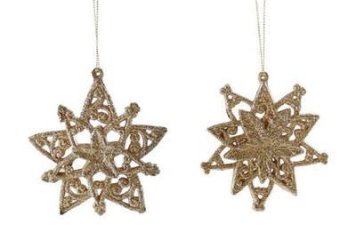Kaheku 2-er Set Anhänger ATARI FLOCKE, gold, 12,5 cm