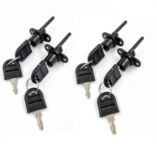 4 Pack 16mm Drawer Locks Desk Wardrobe Locks Zinc Alloy Cabinet Locks with Keys
