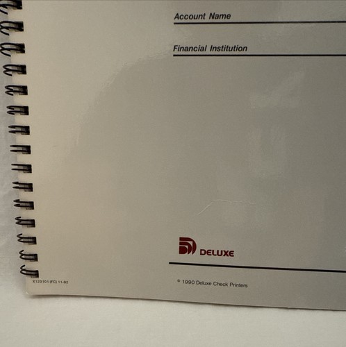 Cuaderno diario de desembolso de 10 columnas de negocios bancarios 1990 de lujo - Imagen 9 de 10