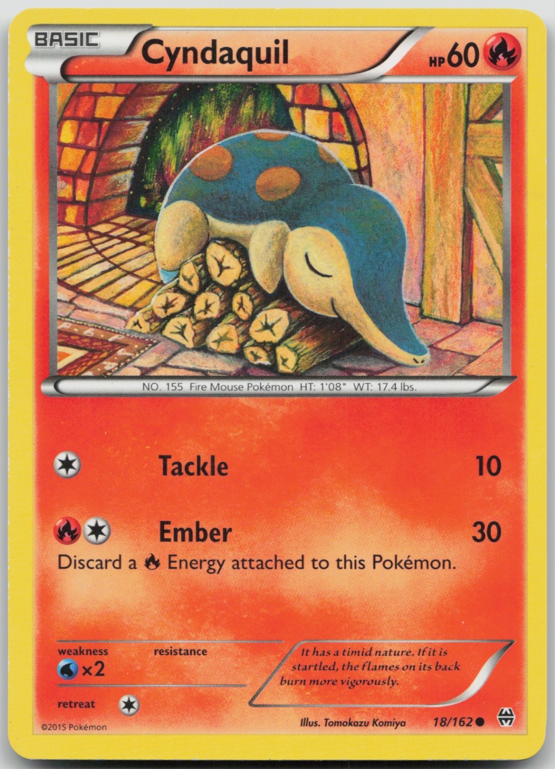 Cyndaquil 18/162 Common XY - BREAKthrough LP Normal