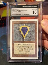 MTG Unlimited Mox Sapphire CGC 10