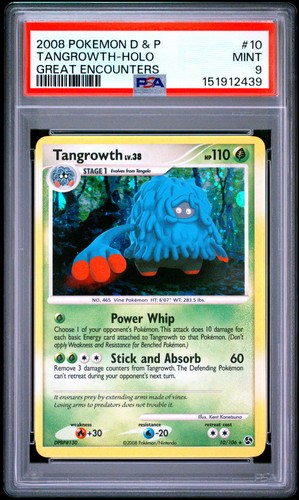 Tangrowth graded PSA 9 for sale on eBay
