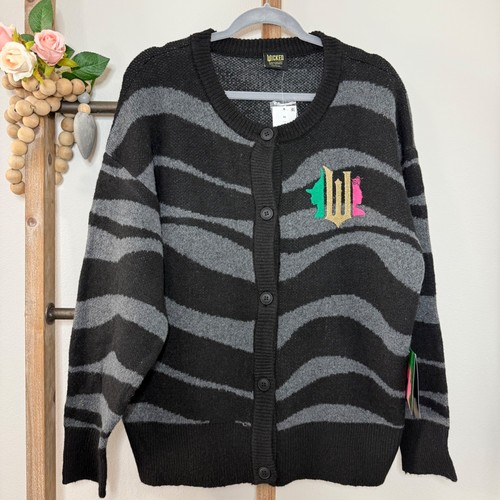 Wicked Paul Tazewell Collection schwarze Strickjacke mit Knöpfen neu mit Etikett Größe X Large - Bild 2 von 8