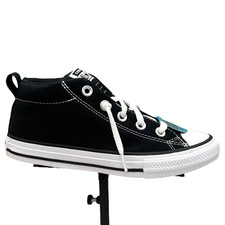 Converse Chuck Taylor All Star Youth Boys Girls Mid Top Sneaker Sz 3 Black-White