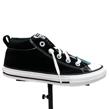 Converse Chuck Taylor All Star Youth Boys Girls Mid Top Sneaker Sz 3 Black-White
