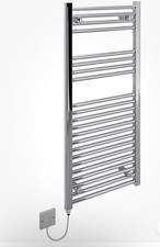 KUDOX ELECTRIC Towel Rail Warmer - 500mm X 1000mm .FLAT CHROME . 250 watts .NEW 