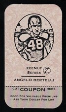 ANGELO BERTELLI - Zeenut Tobacco Size Card Series Z - NOTRE DAME HEISMAN WINNER