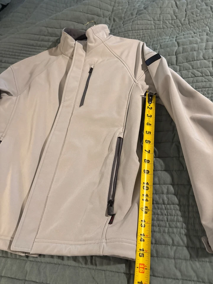 tumi Hombre Performance Chaqueta Pequeña Gris Claro Se Ajusta Como Mediana Foto 2 de 4