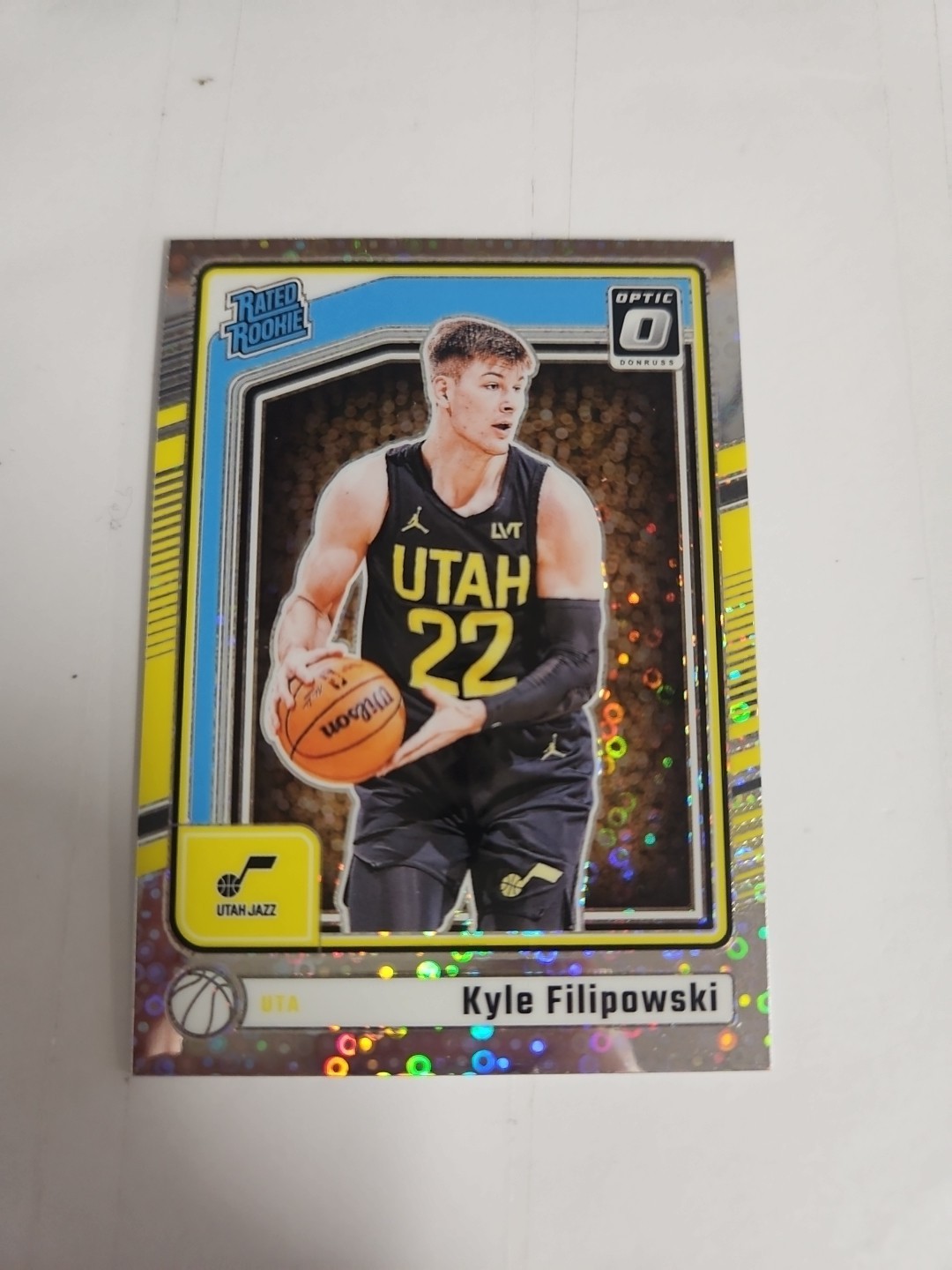 2024-25 Donruss Optic Basketball #300 Kyle Filipowski Silver Disco Rated Rookie