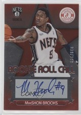 2012 Totally Certified Rookie Roll Call Red 39/199 MarShon Brooks #14 Auto w1w