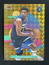 Anthony Edwards 2025-26 Topps Finest Uncommon Gold Geometric Base /25 #158