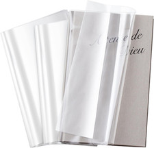 100 Pack Adjustable Clear Book Cover for Book with 11.25 X 21, Plastic Waterproo