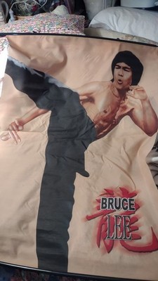 Bruce Lee 28x39 inch Photo Cloth Rolled Wall Poster