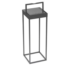 Kettler Lanterna LED quadrata aperta XL 50 cm grigio scuro