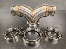 2-1 Vband T Merge Collector 3 To 4 .075 304 Stainless Tig Weld Turbo Exhaust 2-1 Vband T Merge Collector 3 To 4 .075 304 Stainless Tig Weld Turbo Exhaust