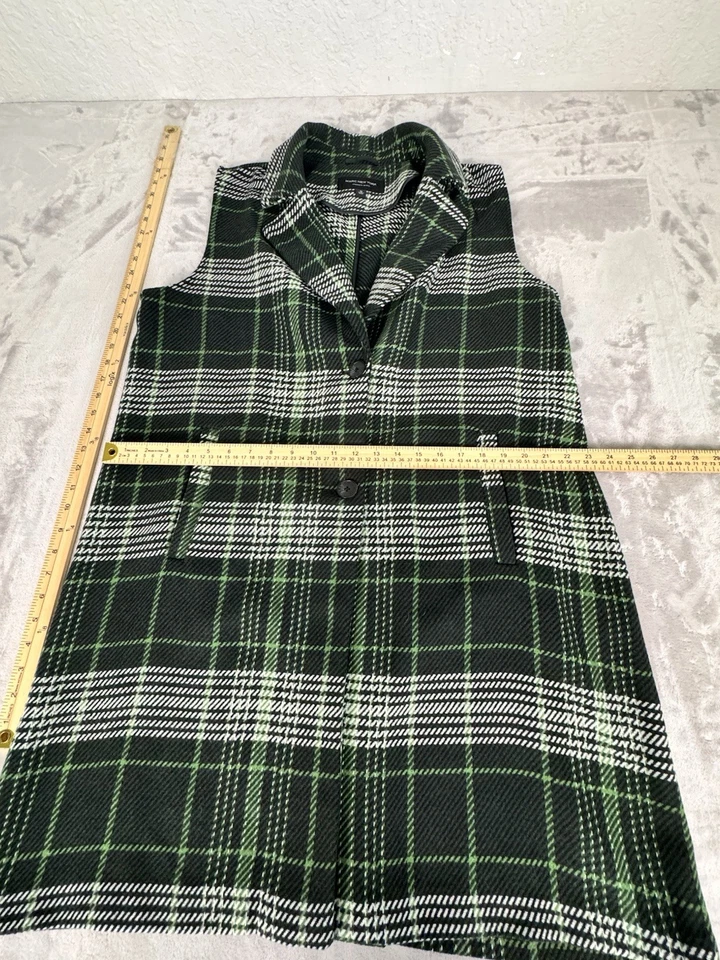 Chaleco largo Marc New York Andrew Marc negro verde y blanco Foto 3 de 4