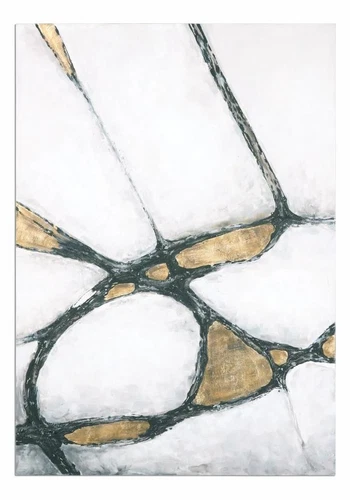 Uttermost Abstract Art In Gold And Black - Picture 1 of 1