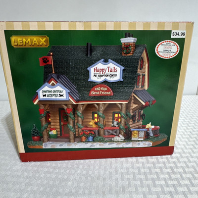 Lemax #35591 Happy Tails Pet Adoption Center Sears Exclusive Lighted IMMACULATE
