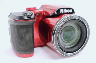 NIKON CoolPix B500 Red 16MP 40x Zoom Digital Camera Tested Working