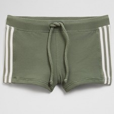 Country Road Boys Branded Swim Shorts Size 7 8 Fern Green Ribbed Swimmers NWT