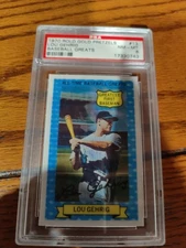 1970 Rold Gold Pretzels Lou Gehrig PSA 8 NM-MT NY Yankees #13 Baseball Greats